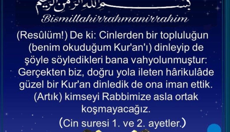 Cin Suresi - Allah'ın İlim Sahibi Olması