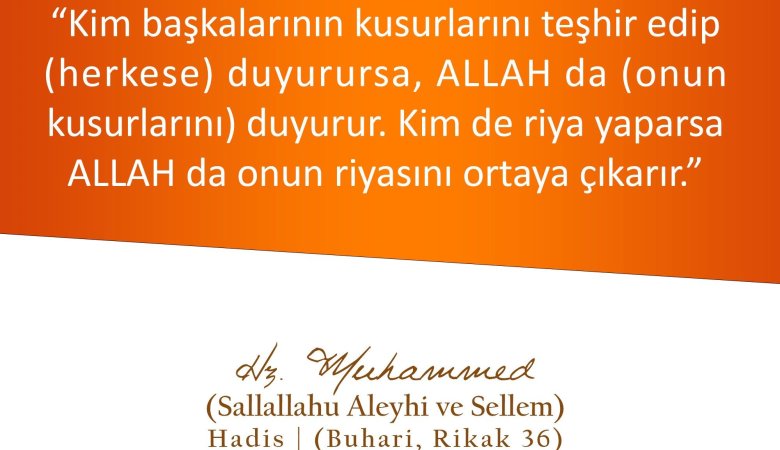 Hz. Muhammed’in Gönül Alıcı Tavsiyeleri